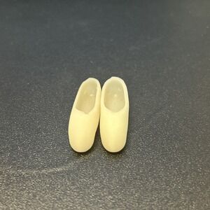 Vintage Barbie 1960s Japan White BALLET Prima Ballerina‎ Shoes